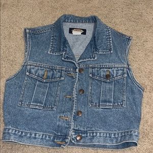 Jean jacket vest
